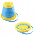 Małpiszon Gumi összecsukható homokozó vödör kerek kék-sárga (01.114.19.004)