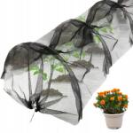 Bedee Kerti alagút, fekete háló, 4mm, 300×45cm, szellőzés, növényvédelem (Pokrywa przeciwsłoneczna)