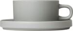 blomus Ceașcă Pilar 170 ml mirage grey cu suport 2 buc (63912)