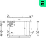 ERA Radiator, racire motor ERA 673600 (673600)