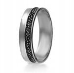 AB-Ag Divatos Ezüst Karikagyűrű méret 22 Gyűrű Ezüst 925 P503