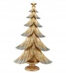 Kaemingk Karácsonyi figura műanyag arany karácsonyfa nagy 48cm 1db (8720725270138)