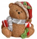 Koopman Karácsonyi figura maci sapka otthoni dekoráció 14, 5 cm 1db (KO588225/ALL)