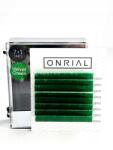 Onrial Színes szempilla mix, C profil, 0.07mm, 11-14mm, bársonyos zöld (000058017)