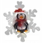 Smukee Karácsonyi ablak dekoráció hópehely pingvin Led (Świąteczna dekoracja na okno śnieżynka LED)