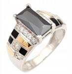  Ezüst Gyűrű Zománccal És Arannyal 406 Méret 28 (406)