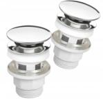 Deante Klik-Klak dugó króm kerek túlfolyós mosdóhoz NHC_010P (NHC_010P)