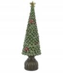 Kaemingk Karácsonyi figura, karácsonyfa állvánnyal, műanyag, 14x44cm, 1db (8720725549036)