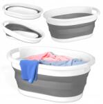 KRUMAD Szennyestartó Kosár Szilikon Tál Összecsukható Szennyestartó Kád Nagy 25 (MISKA SILIKONOWA SKŁADANA KOSZ NA PRANIE)