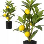 Excellent Houseware Citrusfa cserépben 36cm Mesterséges fa cserépben Citrom dísz (8720573553391)
