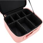 Jocca 2723 Sminktartó tölthető rózsaszín LED-es tükörrel