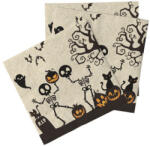  Halloween mintás natúr szalvéta 16 db /cs 33 x 33 cm (HF446283)