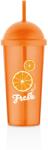 Qlux IRIS L-0088 Fresh Orange pohár szívószállal 700ml (L-00886)
