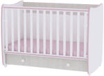 Lorelli Patut Copii Lorelli Dream New de la Nastere Maxim 15KG 60x120CM White & Pink Crossline (1015042 0032A)