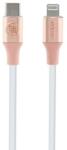 GUESS GUCLLALRGDP USB-C-Lightning kábel 1, 5 m, gyorstöltés, dombornyomott logó, rózsaszín (GUE3404)