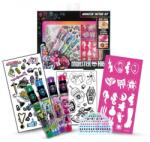 inny Monster High ideiglenes tetováláskészlet, 24x20x3cm, 4 zselés toll, kristályok, metálfényű (ND39_504895)