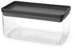 Brabantia Tasty+ egymásra rakható 1, 5 literes élelmiszertároló doboz, sötétszürke (1008873)