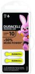 Duracell cink levegő akkumulátorok, ZA10, 1, 4 V, 6 db