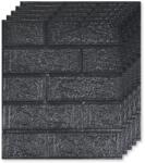 Teno 100x 3D Teno® Small Brick Tapéta készlet, fedőfelület 13, 24 nm, öntapadós, vízálló, könnyen szerelhető, modern dizájn, 38, 5x34 cm, fekete (TENO104S100)
