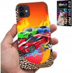 World Case Telefontok, World Case, gyerekeknek, versenyautók, szilikon, iPhone 13 minihez (FDE35Y9I)