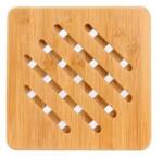 Pufo Kitchen bambusztartó melegedényekhez, edényekhez, lábasokhoz, 18, 5 cm, barna (Pufo3920)