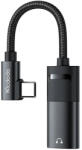 Mcdodo CA-1880 USB-C - AUX mini jack 3.5mm + USB-C (60W PD) átalakító adapter (fekete) DAC