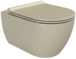 CeraStyle CITY SLIM WC ülőke - MATT BÉZS - duroplast - lecsapódásgátlós - könnyen levehető