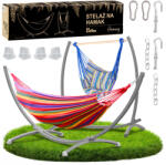  Kerti Kettős Függőágy Állvánnyal 250kg Terhelhetőség