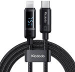 Mcdodo CA-5210 USB-C - Lightning kábel 36W, 1.2m kijelzővel (fekete)