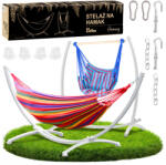  Kétszemélyes Kerti Függőágy Állvánnyal - Bohém Stílus