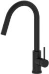 emporia Favo kihúzható zuhanyfejes mosogató csaptelep, matt fekete 060170BM (060170BM)