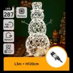 Aigostar - LED външна коледна украса 3, 6W/31/230V 2700K 120cm IP44 снежен човек (AI0505)