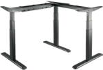 LogiLink Elektromosan állítható ülő-álló asztalkeret, 3 motor, 90 -os L-alak (EO0016)