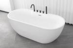 Sanotechnik Cada freestanding Sanotechnik Aruba white, baterie inclusa neagra, acril, 170x75x58 cm (G9041)