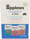 Applaws 6x70g Applaws tasakos aszpikban vegyes csomag, Tonhalválogatás (3 fajta), nedves macskaeledel