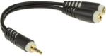 KLOTZ AYB-4 0, 2 m TRS 3, 5 mm - 2 x TRS 3, 5 mm aljzat Y elosztókábel