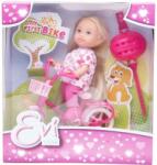 Simba Toys Évi Love baba biciklivel - 12 cm, többféle Ajánlott 3-6 éves korig lányoknak (10905)