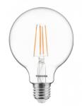 Toshiba LED Lámpa Filament Égő - Izzószálás Hatás, 8, 5 W, E27, Meleg Fehér