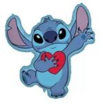 Procos Lilo & Stitch: Stitch szívecskével fólia lufi - 75 x 86 cm (97184) - ejatekok