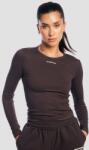 GymBeam Дамска блуза с дълъг ръкав Aura Tee Brown S