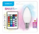Modee LED lámpa B35 DIM RGBW-távirányítóval gyertya 4, 9W- 40W E14 470lm DIM 220-240V AC LED Smart Modee - MSL-C4, 9WE14RGB-R (MSL-C4,9WE14RGB-R)