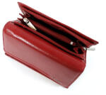 BLACKLINE piros kívül cipzáras közepes női bőr pénztárca w8627-3