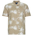 JACK & JONES Rövid ujjú galléros pólók JORCRAYON AOP POLO SS Bézs EU M
