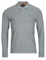 BOSS Hosszú ujjú galléros pólók Passerby Szürke EU XXL