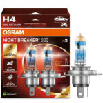 OSRAM NIGHT BREAKER 220 H4 60/55W 12V 2x (64193NB220-HCB) (64210NB220)