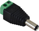 TRACON LSZJM55 Jack/csavaros csatlakozó dugó LED szerelésekhez 5, 5 mm, In: 4A (LSZJM55)