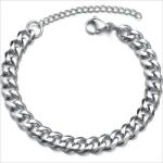 HARAHU Brățară TO-39043 - Argintie / 23, 5+5cm / 9mm KP39043