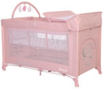 Lorelli Noemi 2 Plus multifunkciós utazóágy - Mellow Rose Star - babacokmok