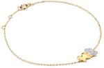 SAVICKI Brățară Celebrity puzzle aur 585 cu diamant alb 0.02 ct 18 cm