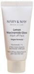 Máry & May Lemon Niacinamide Glow Wash off Pack világosító agyagmaszk 30g